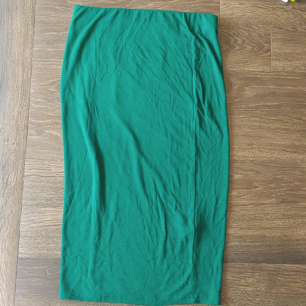 Pencil skirt, green